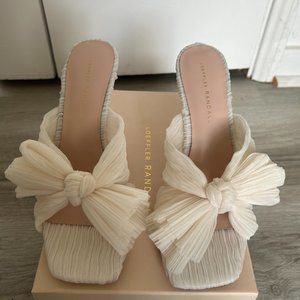 Loeffler Randall Claudia Pleated Skinny Heel Mules